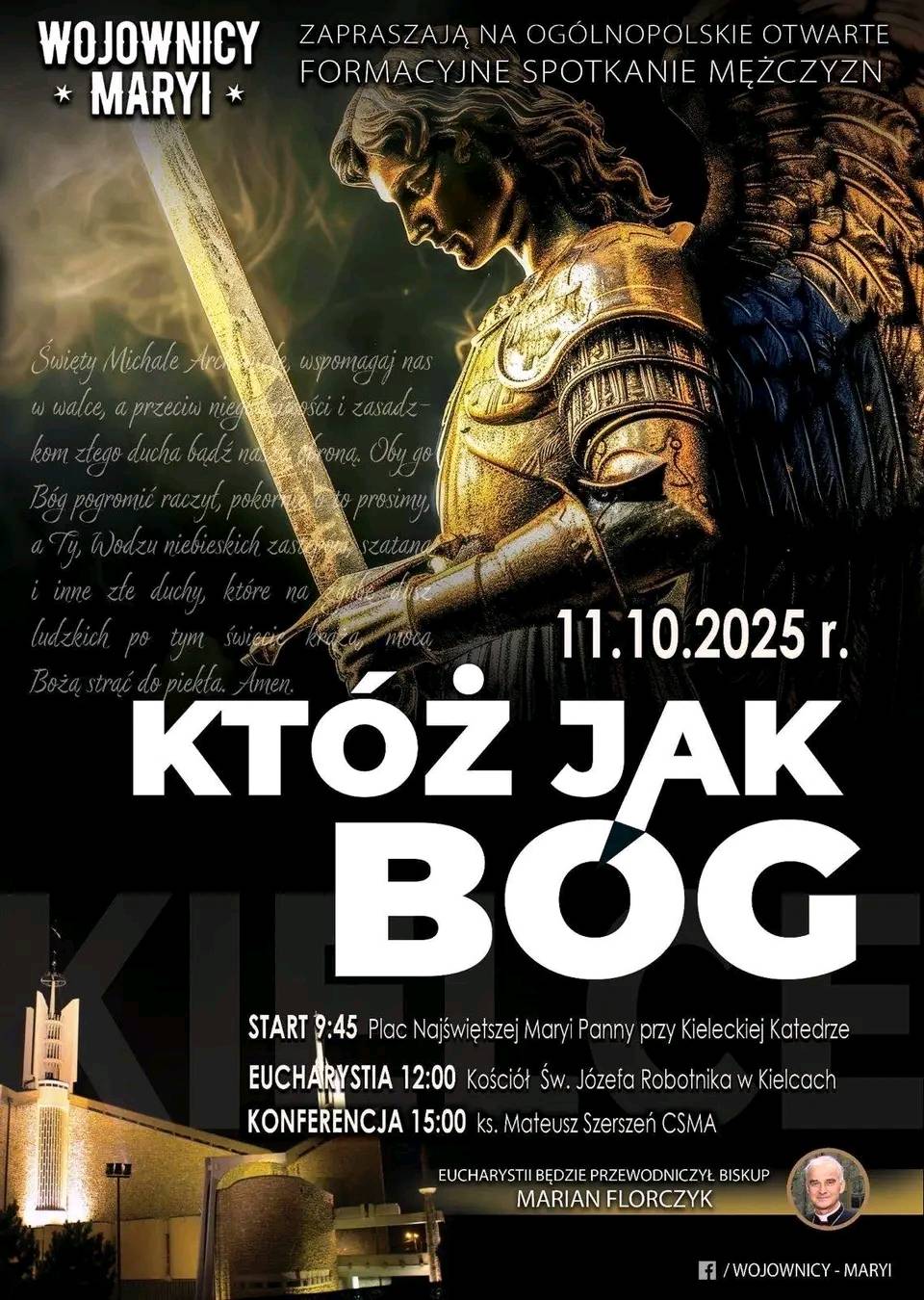 You are currently viewing Zaproszenie na ogólnopolskie spotkanie Ruchu “Wojownicy Maryi” w Kielcach