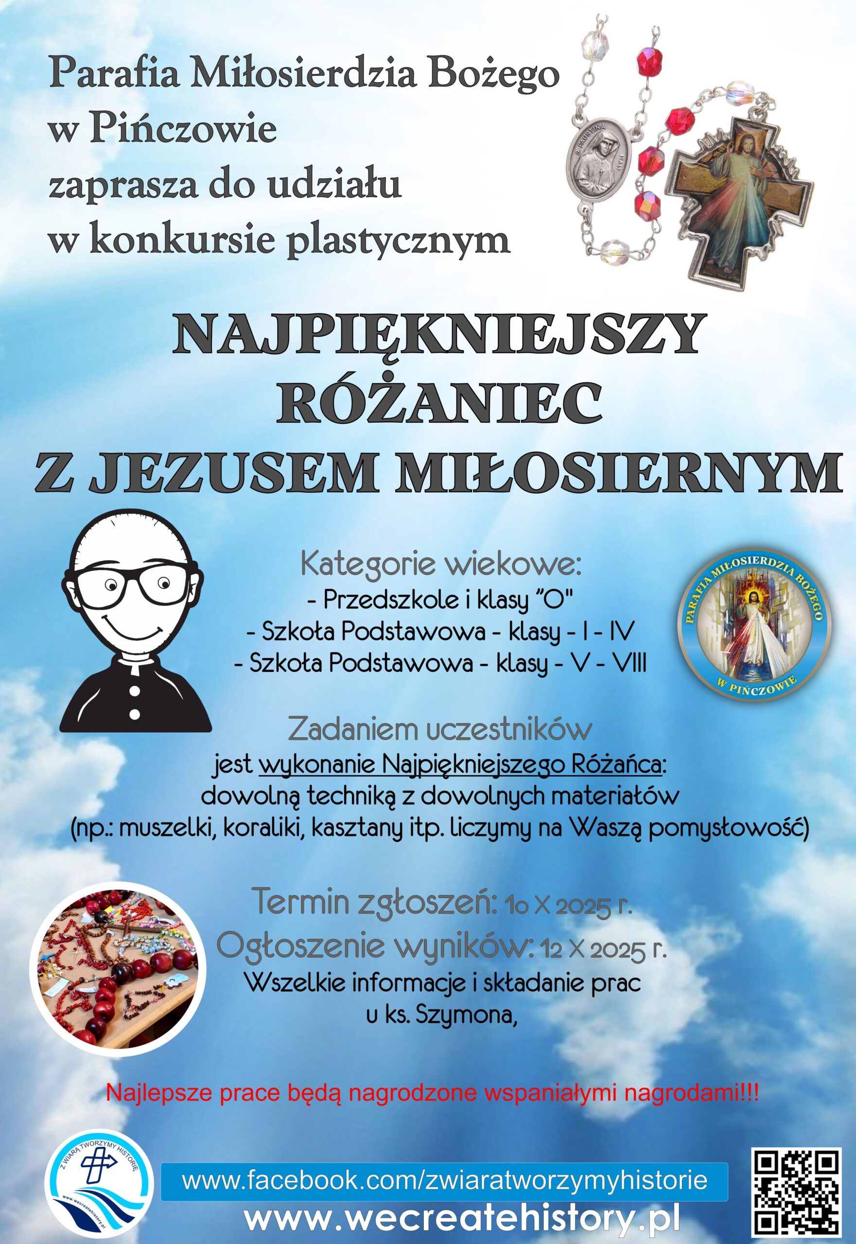 You are currently viewing Trzeci Pińczowski Konkurs Różańcowy – Najpiękniejszy Różaniec z&nbsp;Jezusem Miłosiernym”